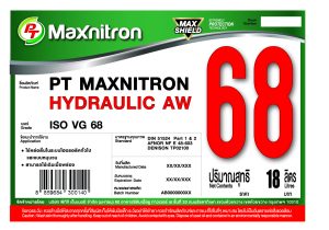 PT MAXNITRON Label Hydraulic 68-18L